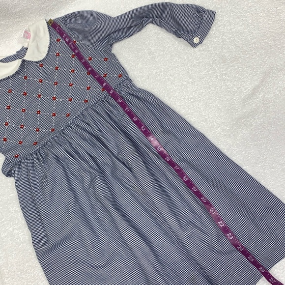 Sophie dess houndstoothoth long sleeved Peter Pan collar dress girls size 4 - Picture 6 of 6